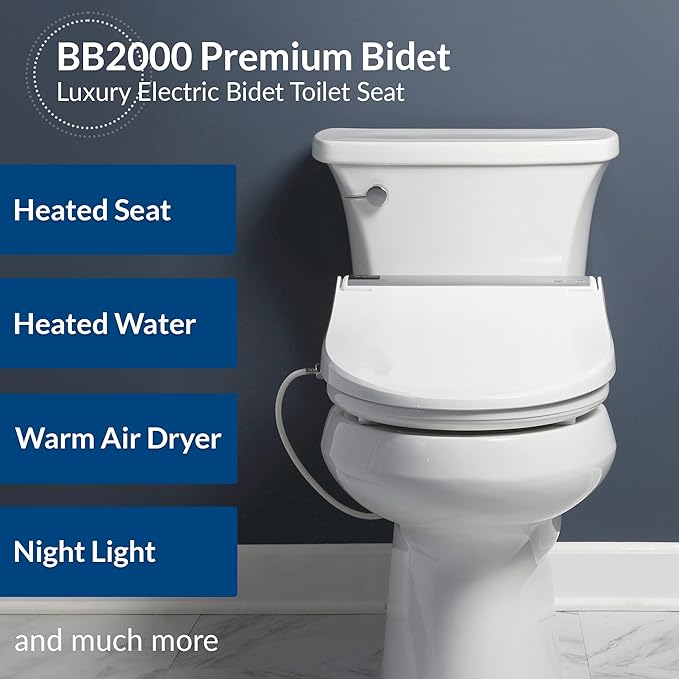 Bio Bidet BB2000 Bliss Electric Bidet Toilet Seat, Warm Water - Image 8