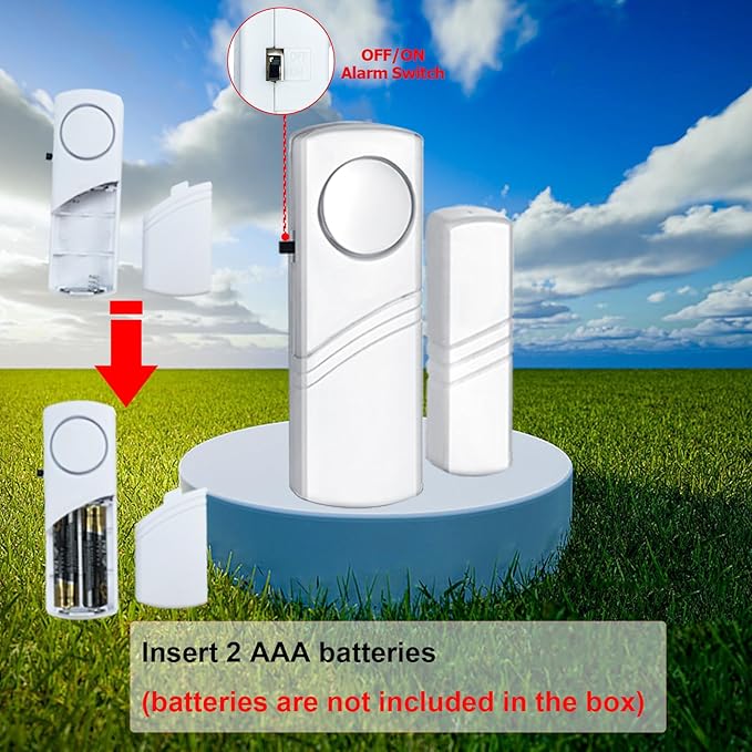 Security Door Window Alarm, 90DB Wireless Sensor Door Window Burglar Alarm - Image 3