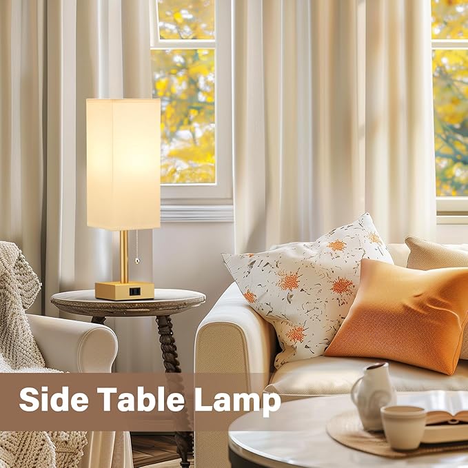 Gold Bedside Table Lamps for Bedroom - Image 7