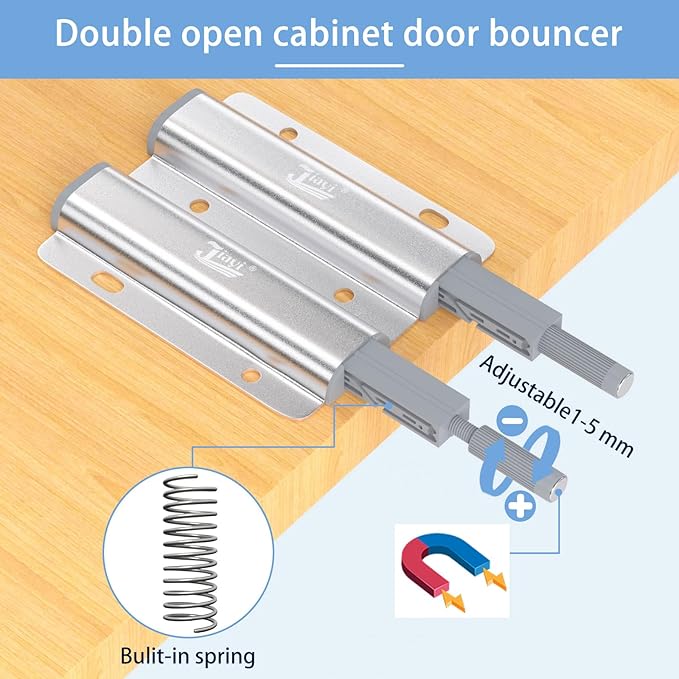 Magnetic Push Latch Heavy Duty Jiayi Double Push to Open Door Latch Touch - Image 2