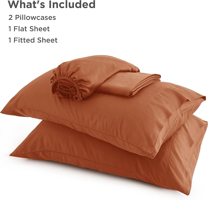 Bedsure California King Sheet Sets, Cooling Sheets, Rayon Derived from Bamboo - Image 6