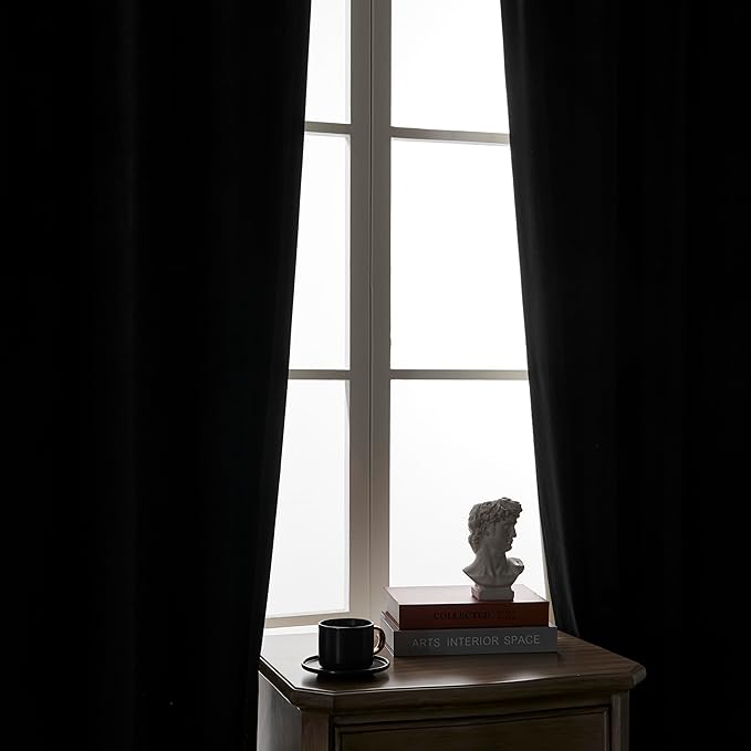 Joydeco 100% Blackout Velvet Curtains - Image 8