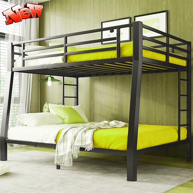 SIGONE Stronger & Safer Heavy Duty Full XL Over Queen Size Bunk Bed by Unknown