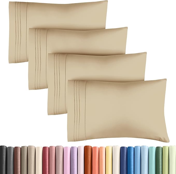 Queen Pillow Cases Set of 4 by CGKUnlimited