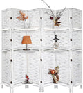 Bonnlo Wood Room Divider Privacy Screen, 5.9 Ft Tall Folding Partition Wall by Bonnlo