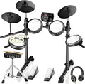 Fesley FED150W Electric Drum Set: Dual Zone Snare Drum, 2 Cymbals w/Choke by Fesley