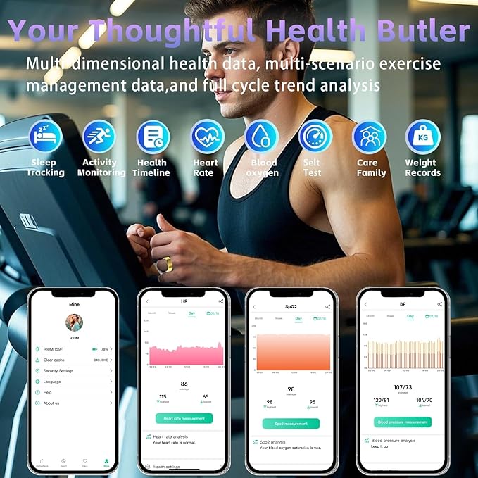 Health Fitness Tracker Ring for Women Men – Smart Ring - Image 3