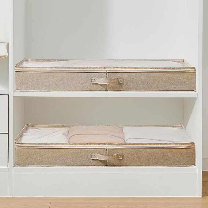 3 Pack Under Bed Storage Containers, Low Profile Underbed Shoes and Clothes - Image 7