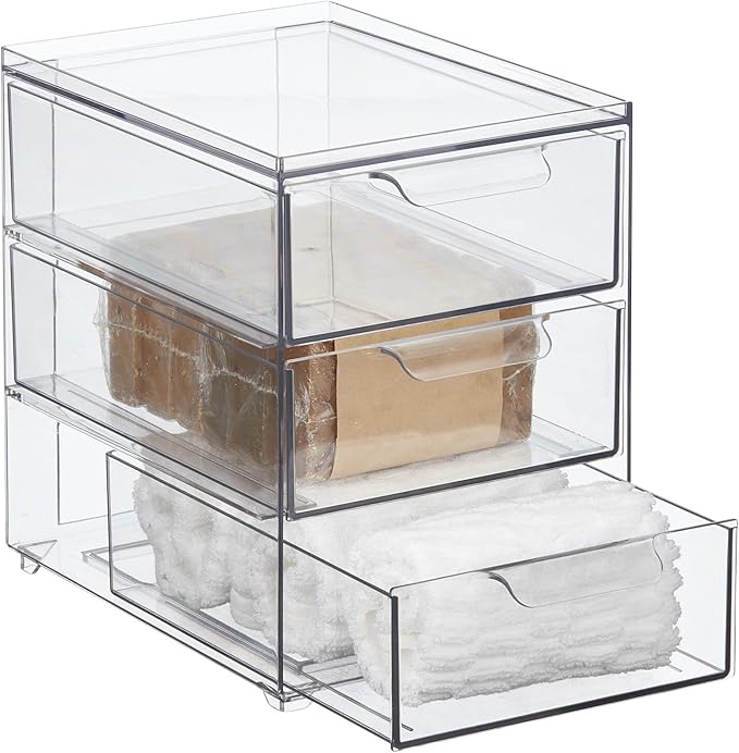 mDesign Plastic Stackable Organizer - Image 8