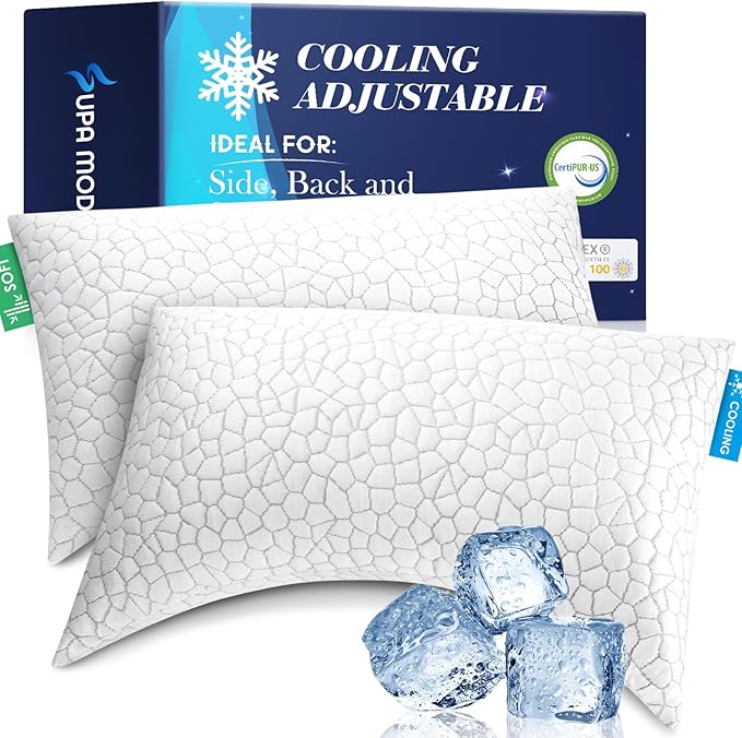 SUPA MODERN Cooling Pillows for Side Sleepers, Cool Side Sleeper Pillow for by SUPAMODERN