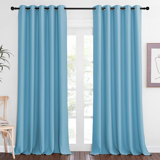 NICETOWN Blackout Curtains 84 Inch Length, Thermal Insulated Curtains by NICETOWN