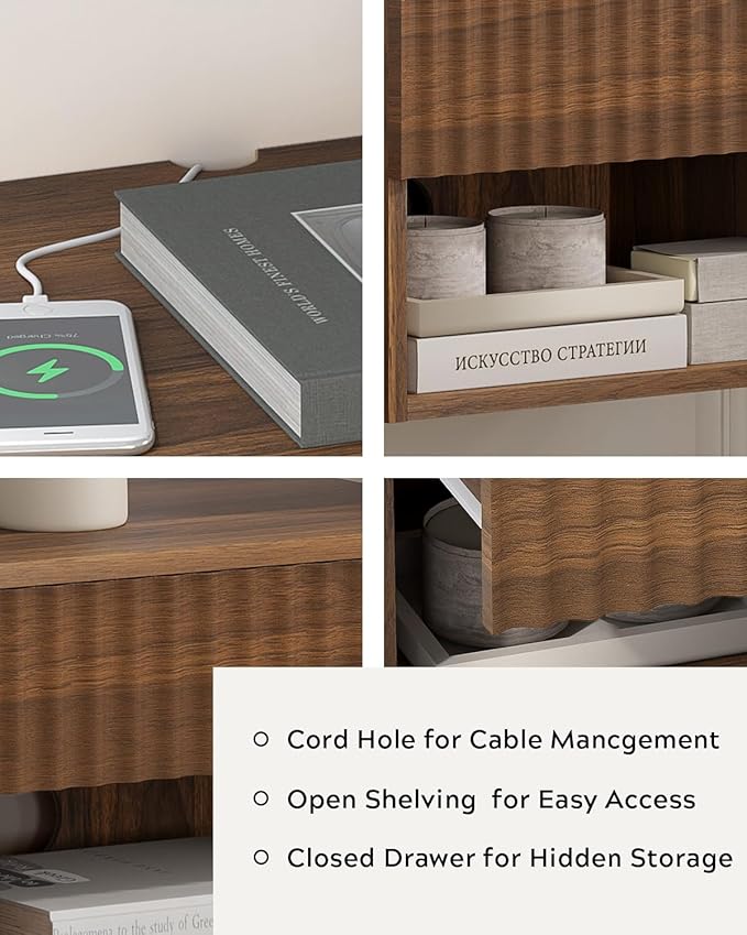 Floating Bedside Cabinet Set of Four - Image 6