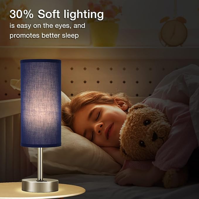 Navy Blue Touch Lamp for Boys - Image 5
