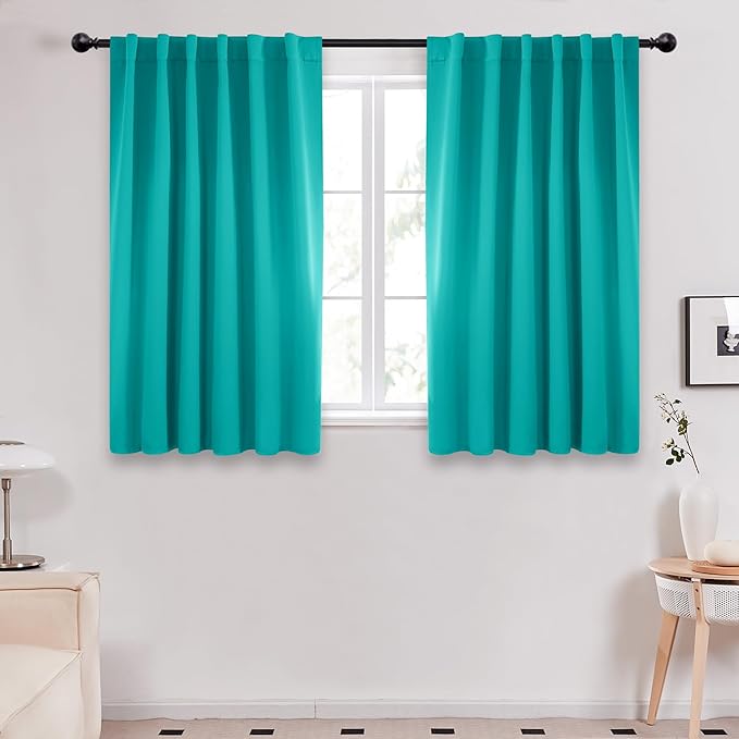 Deconovo Blackout Curtains, Thermal Insulated, W52 x L54 2 Panels, Back Tab by Deconovo