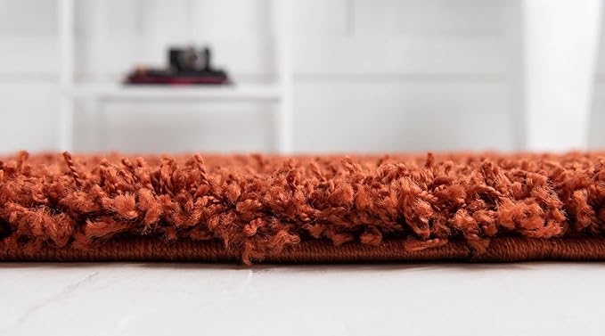 Unique Loom Solid Shag Collection Area Rug - Image 4