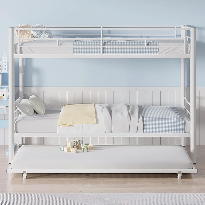 VECELO Bunk Bed Twin Over Twin - Image 3