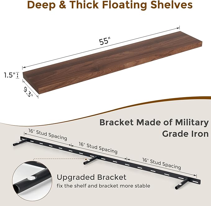 Fun Memories 55 Inch Floating Shelves - Image 3