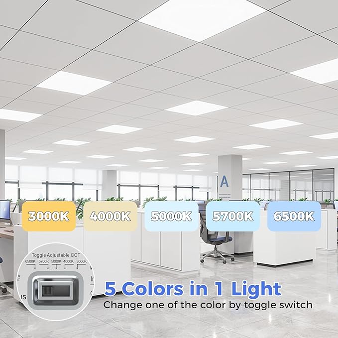 AIKVSXER 1 Pack 2x2 LED Flat Panel Light - Image 2