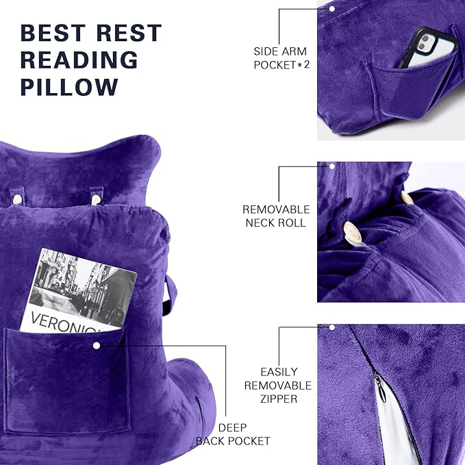Reading Pillow-Extra Large 31" Bed Rest Pillow - Image 6