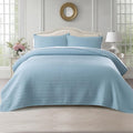 Kasentex KWX1804-BL Quilt Mini Set-Stone Washed-Super Soft Bedspread-Light by KASENTEX