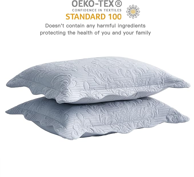 CHIXIN Microfiber Standard Pillow Shams Set of 2 - Image 5