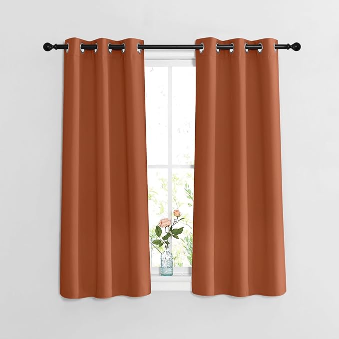 NICETOWN Blackout Burnt Orange Curtains by NICETOWN