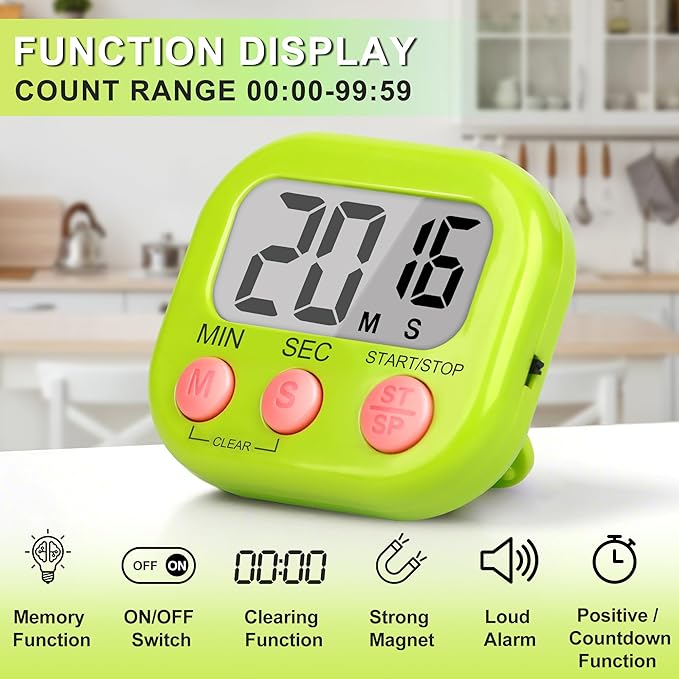 ZILLEEN Classroom Timer for Kids Teachers 2 Pack Digital Tmers - Image 2