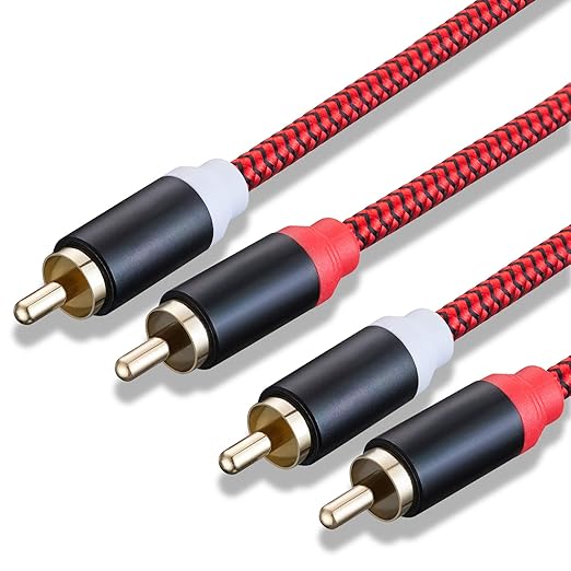 RCA Cable 3Ft, 2Rca Male to 2-Rca Male Audio Stereo Subwoofer Cable - Image 2