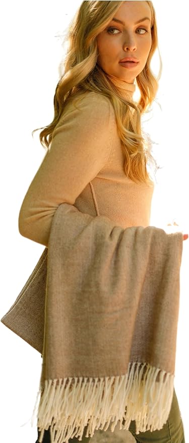 Alashan - Cotton Acrylic Adirondack Herringbone Woven Throw - Soft Lightweight - Image 2