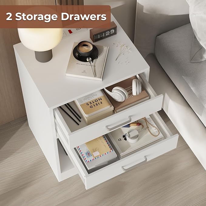 ADORNEVE Nightstands Set of 2, Night Stands - Image 6