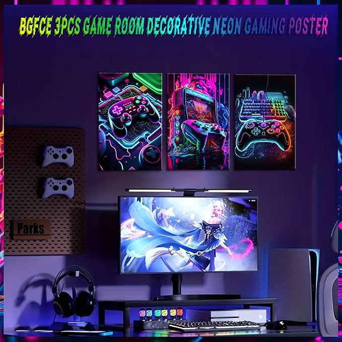 Game Room Decor Posters Set of 3 - Image 3