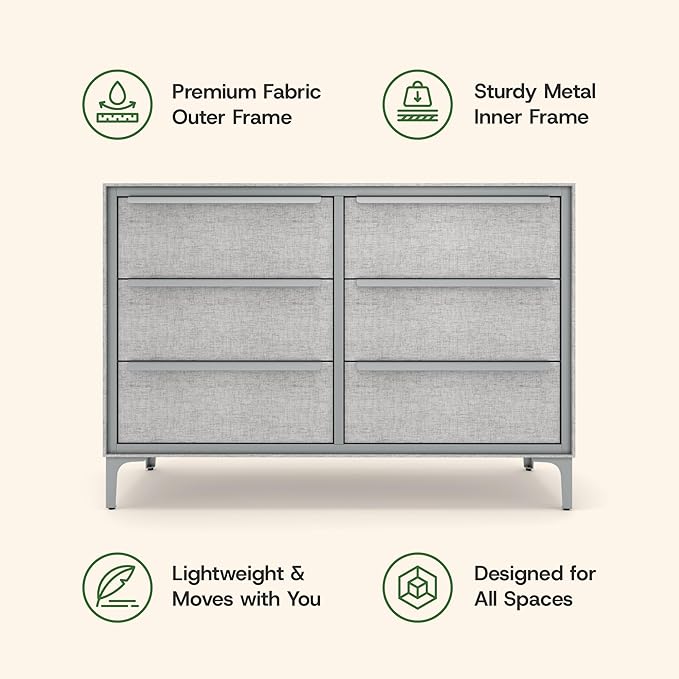 Naima Premium Fabric Dresser - Image 7