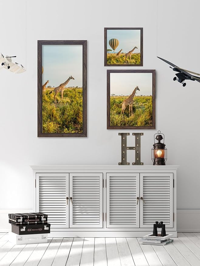 TKYGU 9 x 11 Picture Frame Set of 3, Poster Photo frame, Horizontal and - Image 4