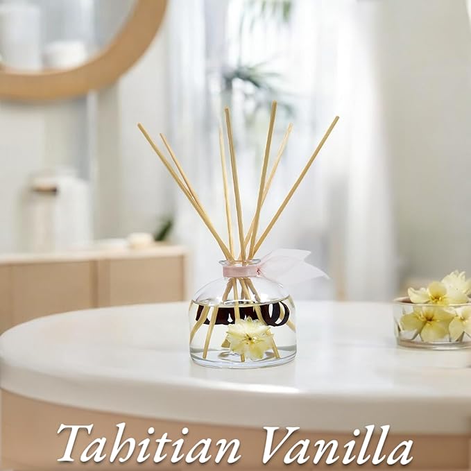 LOVSPA Reed Diffuser Set, Soothe Tahitian Vanilla Bean Scented Oil Diffuser - Image 2
