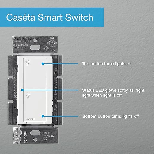 Lutron Caseta Original Smart Light Switch, - Image 12