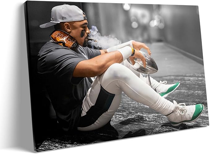 B.B.F MAKE 2025 Super Canvas Bowl Wall Art Champions Eagles Poster Print by BBFMAKE
