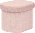 B FSOBEIIALEO Storage Ottoman for Dorm Room, Boucle Folding Storage Ottoman by BFSOBEIIALEO