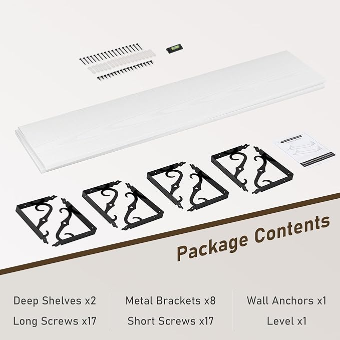 Dreamland Deep Floating Shelves, Wide Display Shelf Wall Mounted - Image 7