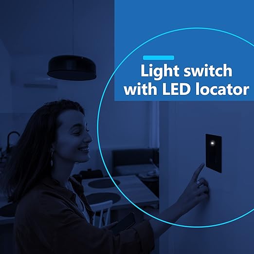 LIDER Minimalist Design Matte Finish Lighted Decorator Switch - Image 5