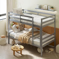 Giantex Bunk Bed Twin Over Twin, Solid Wood Bunk Bed by Giantex