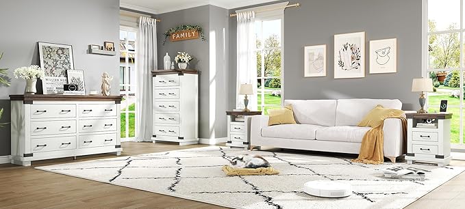 AMERLIFE Farmhouse Nightstand - Image 8