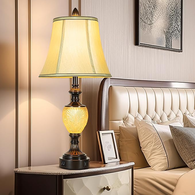 27'' High Vintage Table Lamp Set of 2 - Image 6