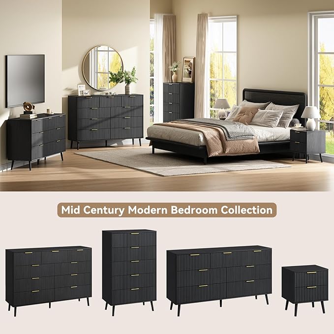 CARPETNAL Fluted 9 Drawer Dresser - Image 3