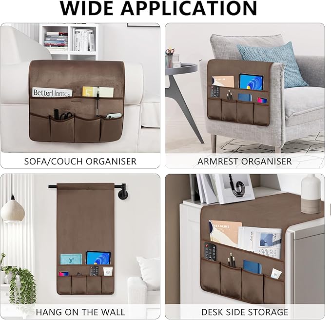 TV Remote Control Holder Couch Caddy, Non-slip Bedside Caddy Organizer - Image 5