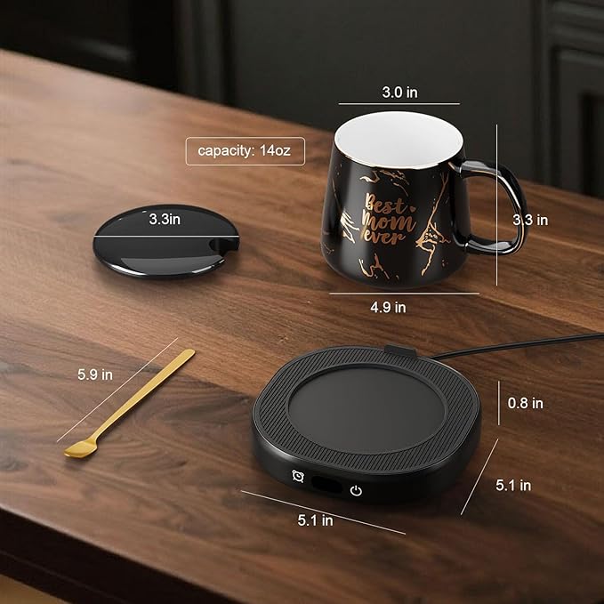 Coffee Mug Warmer, Best MOM Ever Mug - Image 7