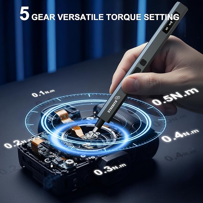 STREBITO Electric Screwdriver Upgraded 155 in 1 Mini Electric Cordless - Image 2
