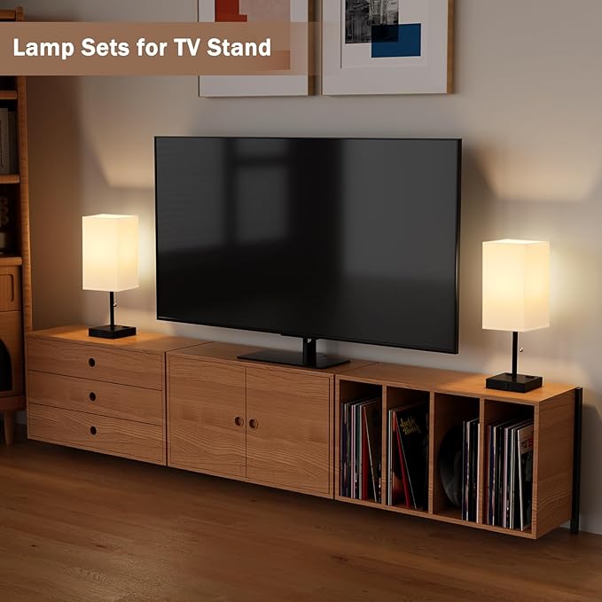 17.4In Tall Table Lamps for Bedroom Set of 2 - Image 6