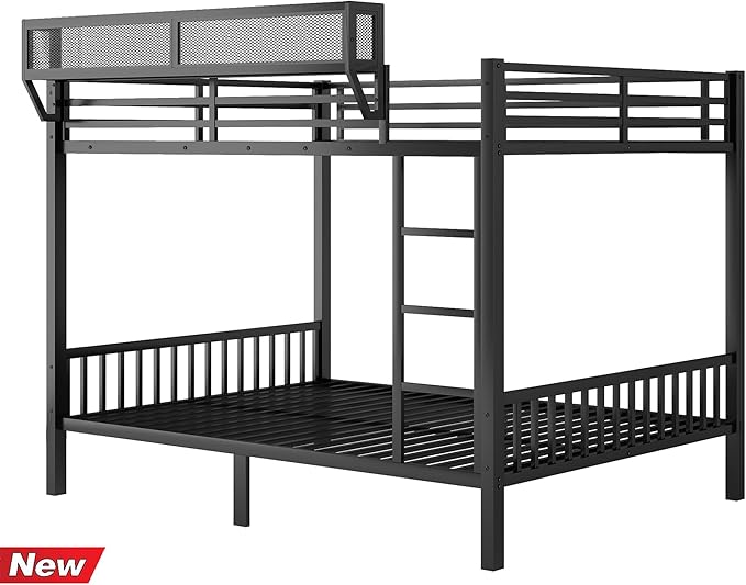 Upgraded & Stronger Heavy Duty Metal Queen Over Queen Bunk Bed - Image 8