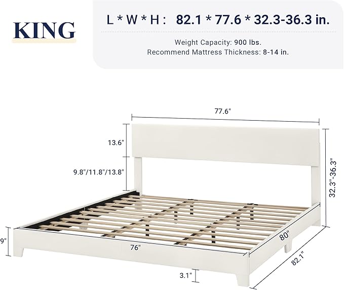 Allewie King Size Bed Frame - Image 2