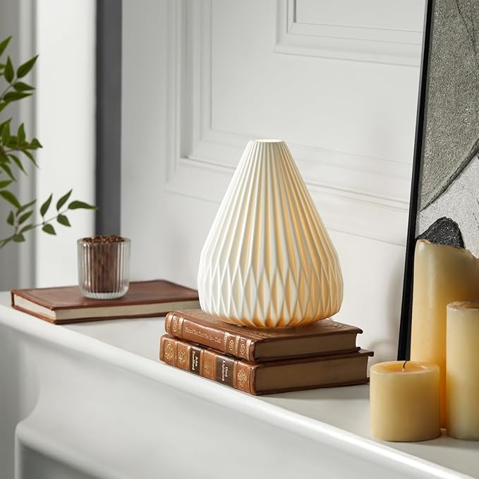 RONDURE 9.1" Modern Ceramic Table Lamp, Fully Dimmable Modern Bedside Lamps - Image 5
